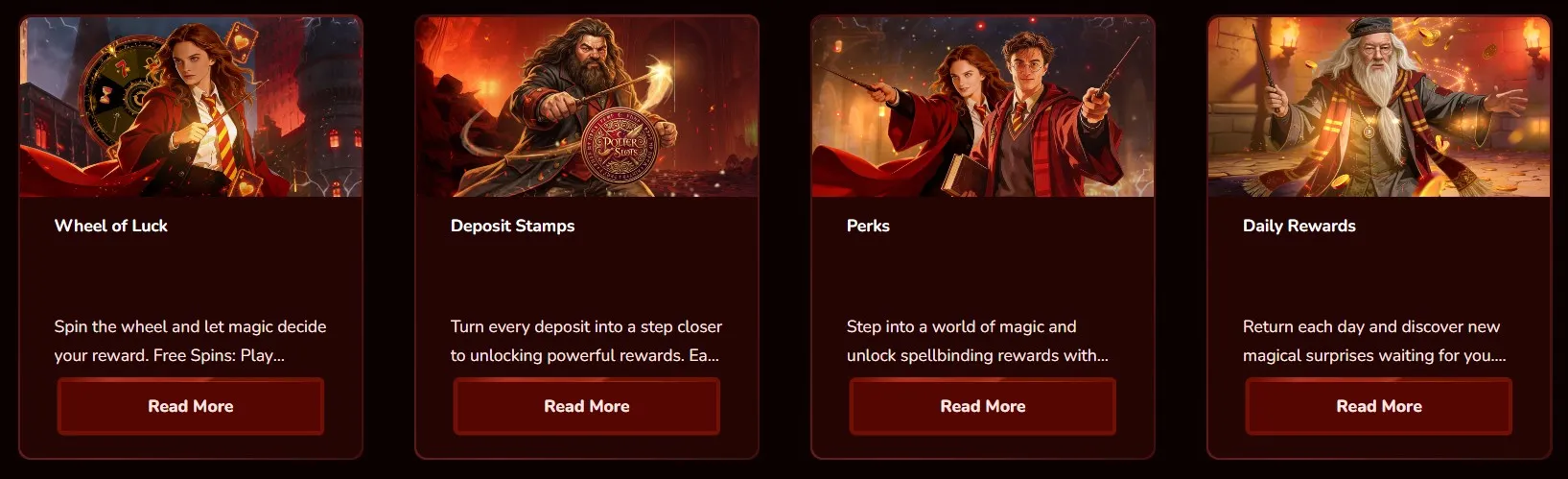 Potter Slots Casino welcome package
